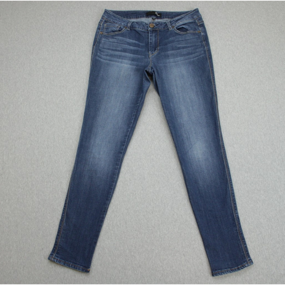1822 Denim Jeans Womens 30 Blue Cotton Blend Stretch Dark Wash Skinny